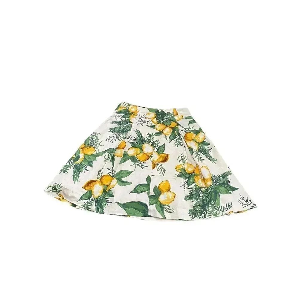 Talbots lemon a-line skirt 